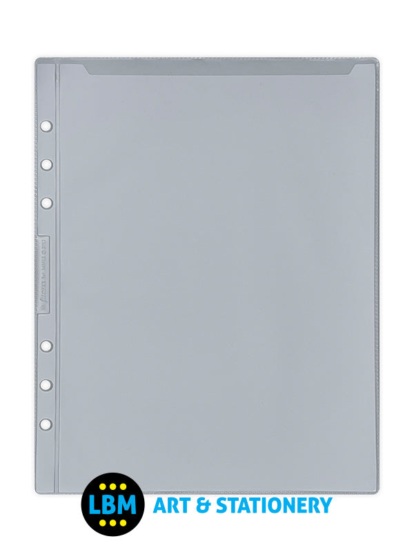 Filofax - A5 size Top Opening Transparent Envelope Organiser Refill 343612 - LBM Art & Stationery Store