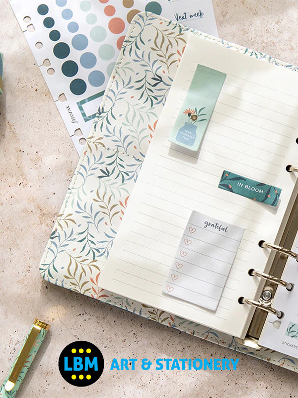 Filofax - Botanical Assorted Sticky Note Set Personal A5 Multifit Refill 132816 - LBM Art & Stationery Store