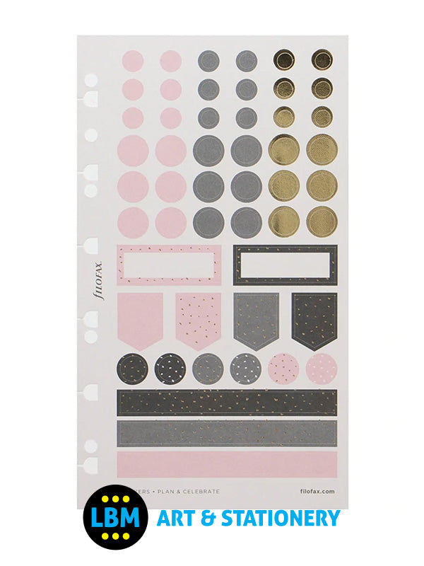 Filofax - Confetti Assorted Stickers Personal A5 Multifit Refill 132701 - LBM Art & Stationery Store