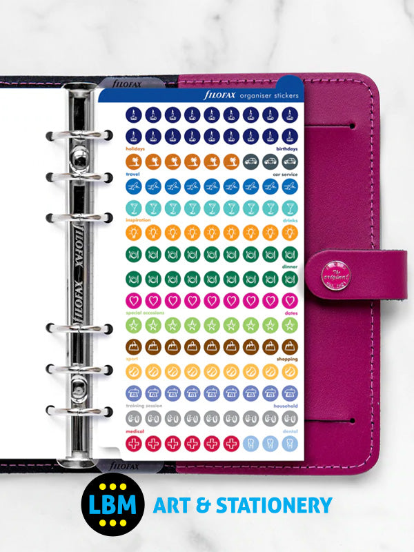 Filofax - Large Diary Personal Organiser Stickers Refill Personal A5 130137 - LBM Art & Stationery Store