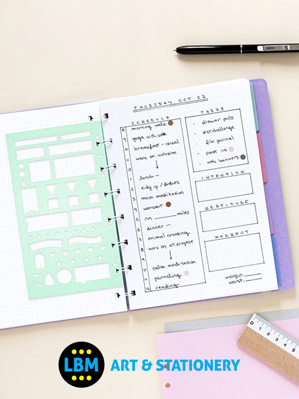 Filofax - Personal Size Planning Stencil Multifit Refill 132780 - LBM Art & Stationery Store