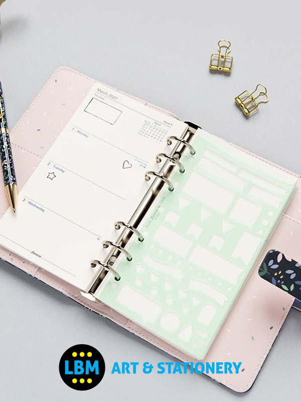 Filofax - Personal Size Planning Stencil Multifit Refill 132780 - LBM Art & Stationery Store