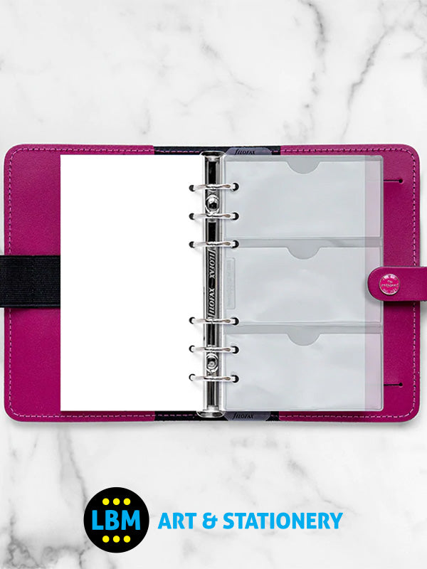 Filofax - Personal size Business Card Holder Insert Organiser Refill 133616 - LBM Art & Stationery Store