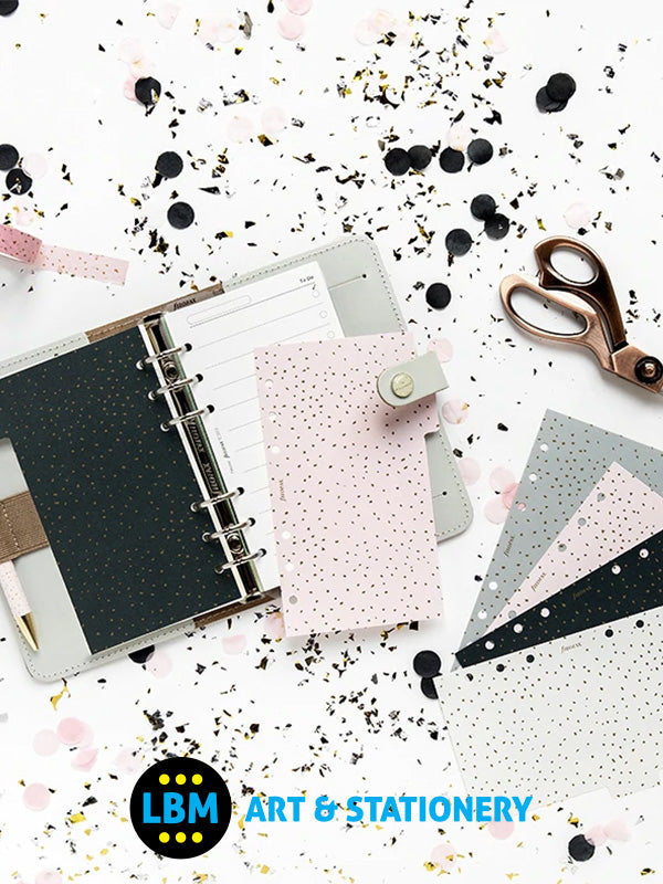 Filofax - Personal size Confetti design 6-Part Plastic Divider Refill 132703 - LBM Art & Stationery Store