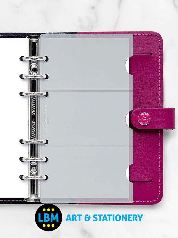 Filofax - Personal size Credit Debit Card Holder Organiser Refill 133603 - LBM Art & Stationery Store