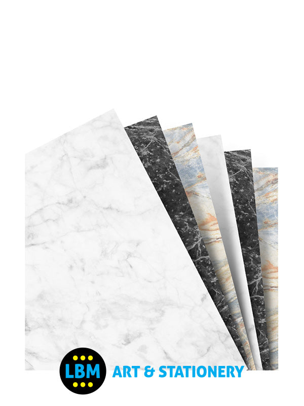 Filofax - Personal size Marble Plain Paper Assorted Colours Insert Refill 132675 - LBM Art & Stationery Store