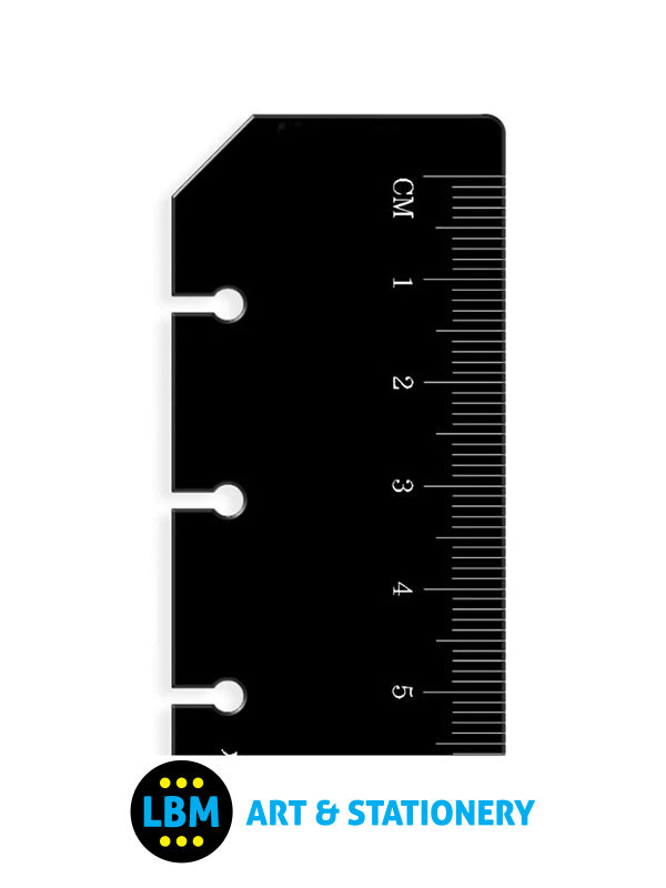 Filofax - Pocket size Black Ruler Today Page Marker Organiser Refill 213609 - LBM Art & Stationery Store