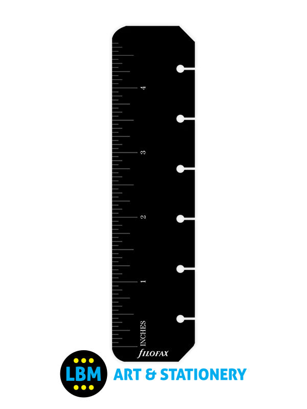 Filofax - Pocket size Black Ruler Today Page Marker Organiser Refill 213609 - LBM Art & Stationery Store