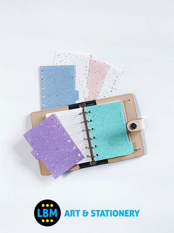 Filofax - Pocket size Expressions design 6-Part Plastic Divider Refill 132724 - LBM Art & Stationery Store