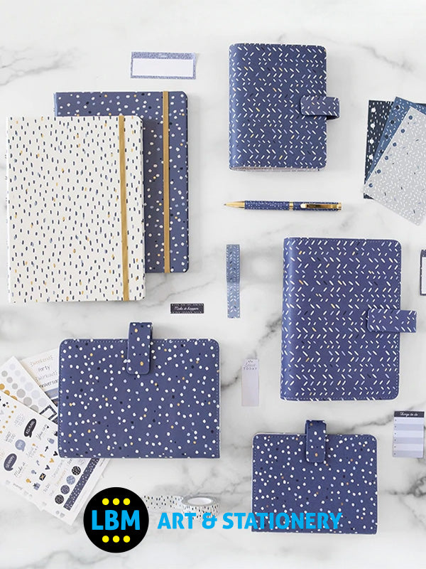 Filofax - Pocket size Indigo design 6-Part Plastic Divider Refill 132764 - LBM Art & Stationery Store