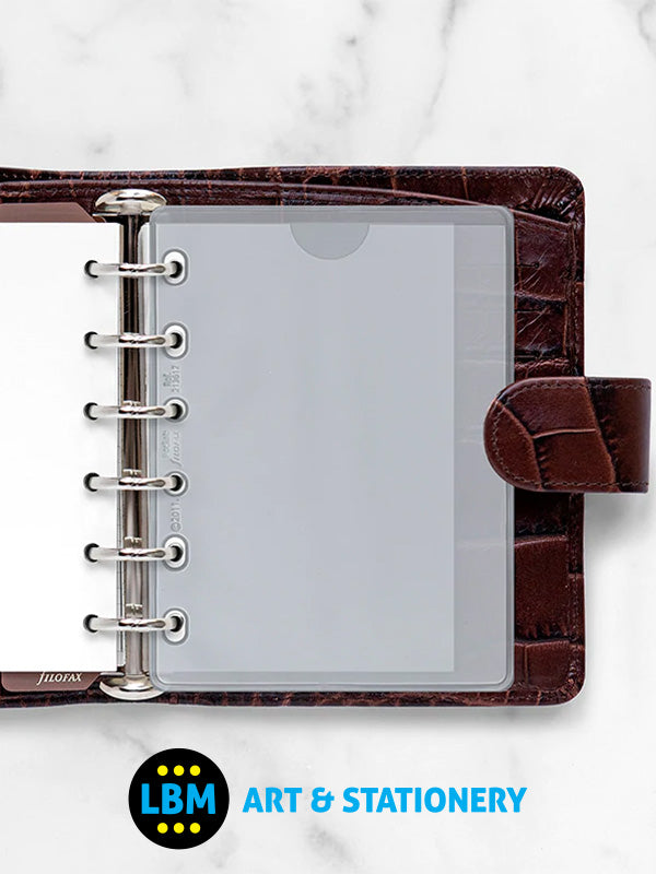 Filofax - Pocket size Transparent Top Opening Envelope Organiser Refill 213612 - LBM Art & Stationery Store