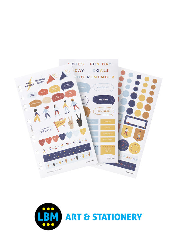 Filofax - Together Assorted Stickers Personal A5 Multifit Refill 132805 - LBM Art & Stationery Store