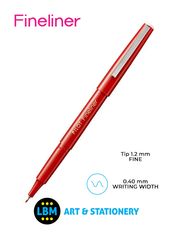 Pilot - Fineliner Pen 1.2mm Tip - Choose Colour - SW-PPF - LBM Art & Stationery Store