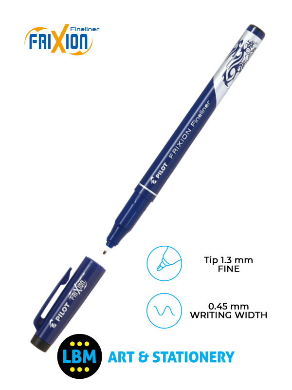 Pilot - FriXion Erasable Fineliner Pen 1.3mm Tip - Choose Colour - SW-FF - LBM Art & Stationery Store