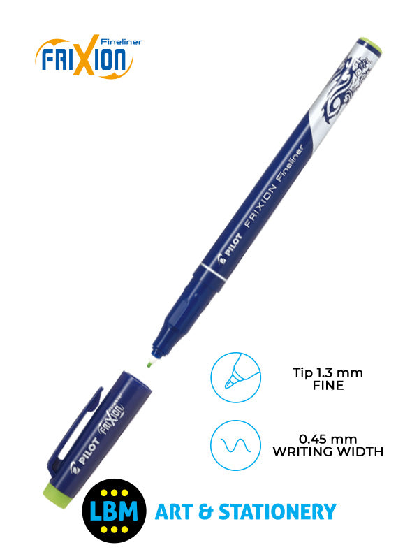 Pilot - FriXion Erasable Fineliner Pen 1.3mm Tip - Choose Colour - SW-FF - LBM Art & Stationery Store