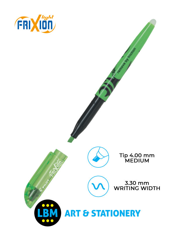 Pilot - FriXion Light Erasable Highlighter Pen 4.0mm Tip - Choose Colour - SW-FL - LBM Art & Stationery Store