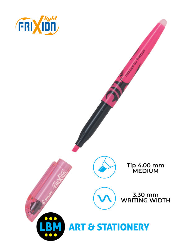 Pilot - FriXion Light Erasable Highlighter Pen 4.0mm Tip - Choose Colour - SW-FL - LBM Art & Stationery Store