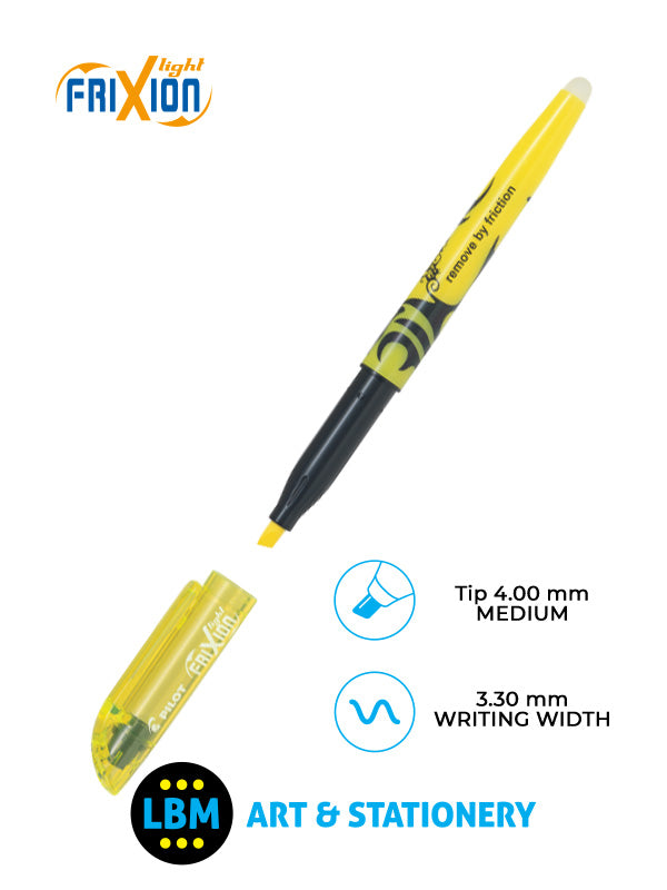 Pilot - FriXion Light Erasable Highlighter Pen 4.0mm Tip - Choose Colour - SW-FL - LBM Art & Stationery Store