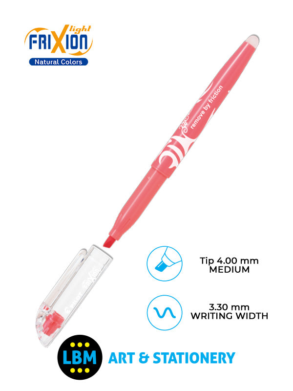 Pilot - FriXion Light Natural Erasable Highlighter Pen 4.0mm Tip - Choose Colour - SW-FL-NATURAL - LBM Art & Stationery Store