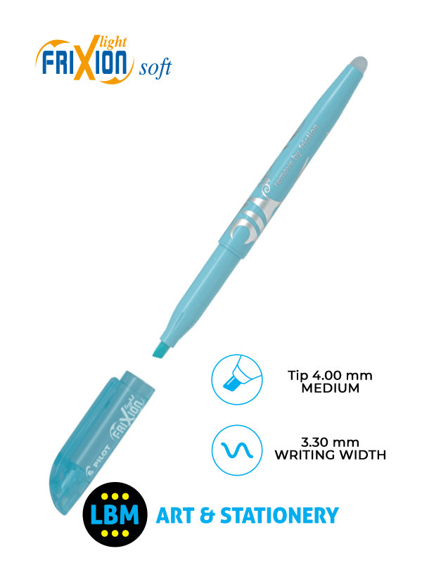 Pilot - FriXion Light Soft Erasable Highlighter Pen 4.0mm Tip - Choose Colour - SW-FL-SOFT - LBM Art & Stationery Store