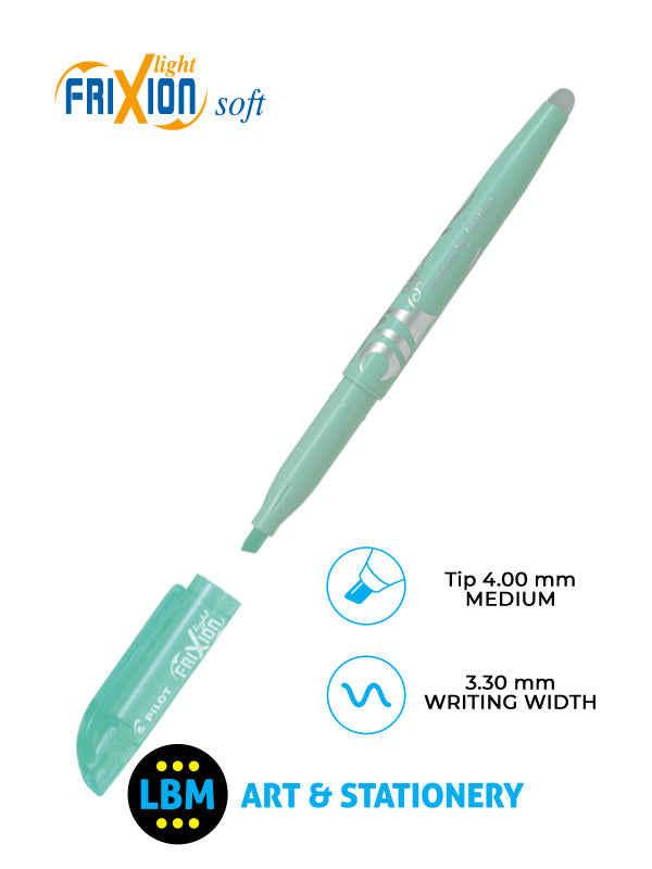 Pilot - FriXion Light Soft Erasable Highlighter Pen 4.0mm Tip - Choose Colour - SW-FL-SOFT - LBM Art & Stationery Store