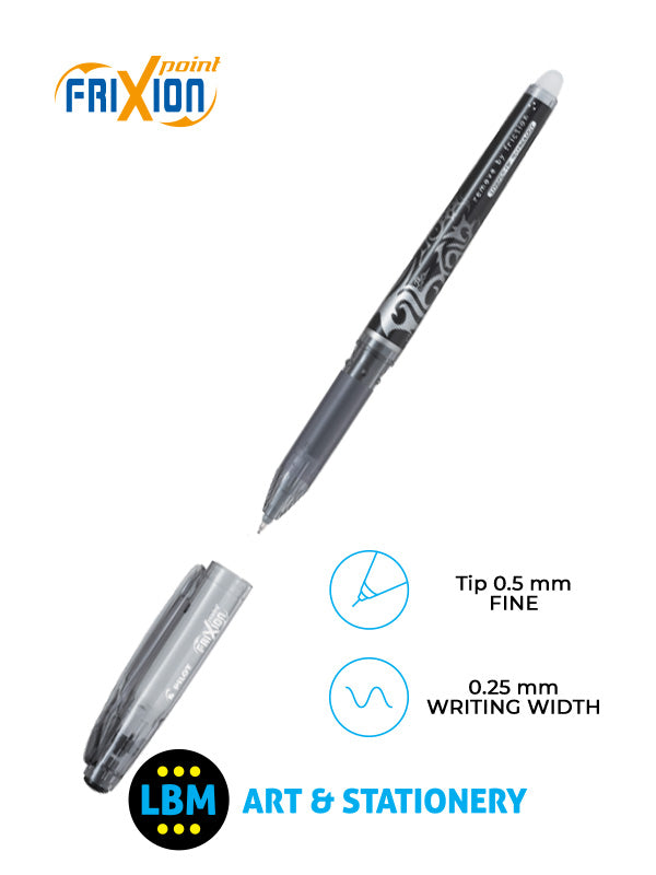 Pilot - FriXion Point Erasable Rollerball Pen 0.5mm Tip - Choose Colour - BL-FRP5 - LBM Art & Stationery Store