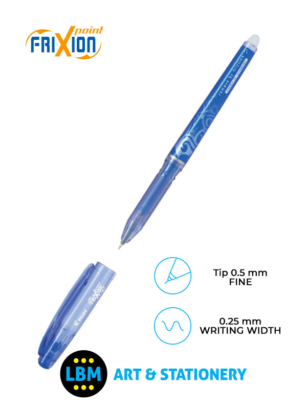 Pilot - FriXion Point Erasable Rollerball Pen 0.5mm Tip - Choose Colour - BL-FRP5 - LBM Art & Stationery Store