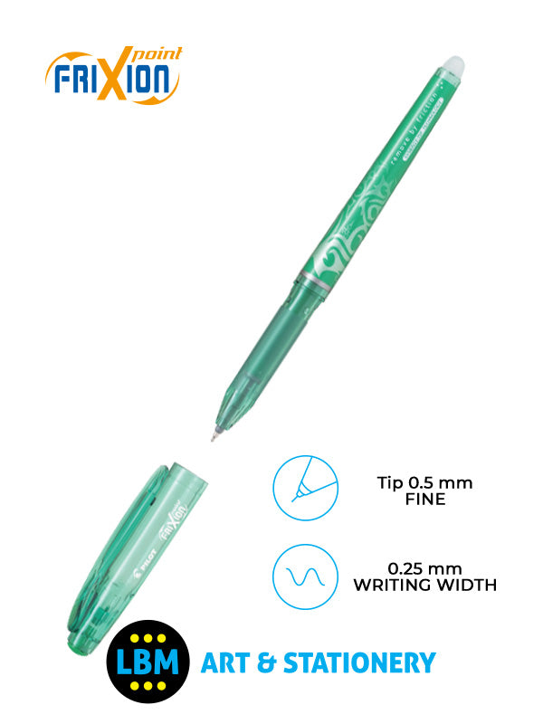 Pilot - FriXion Point Erasable Rollerball Pen 0.5mm Tip - Choose Colour - BL-FRP5 - LBM Art & Stationery Store