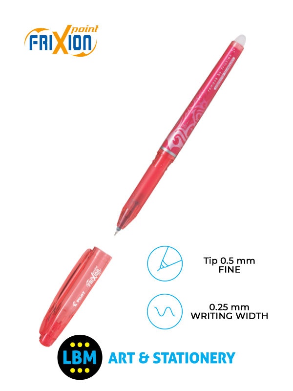 Pilot - FriXion Point Erasable Rollerball Pen 0.5mm Tip - Choose Colour - BL-FRP5 - LBM Art & Stationery Store