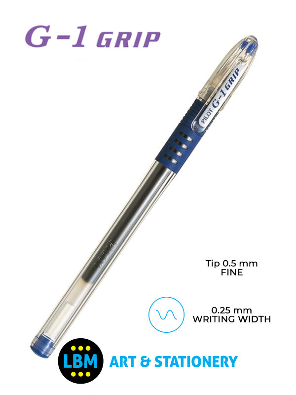 Pilot - G-105 Grip Gel Ink Rollerball Pen - Choose Colour - BLGP-G1-5 - LBM Art & Stationery Store