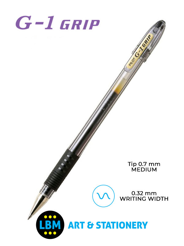 Pilot - G-107 Grip Gel Ink Rollerball Pen - Choose Colour - BLGP-G1-7 - LBM Art & Stationery Store