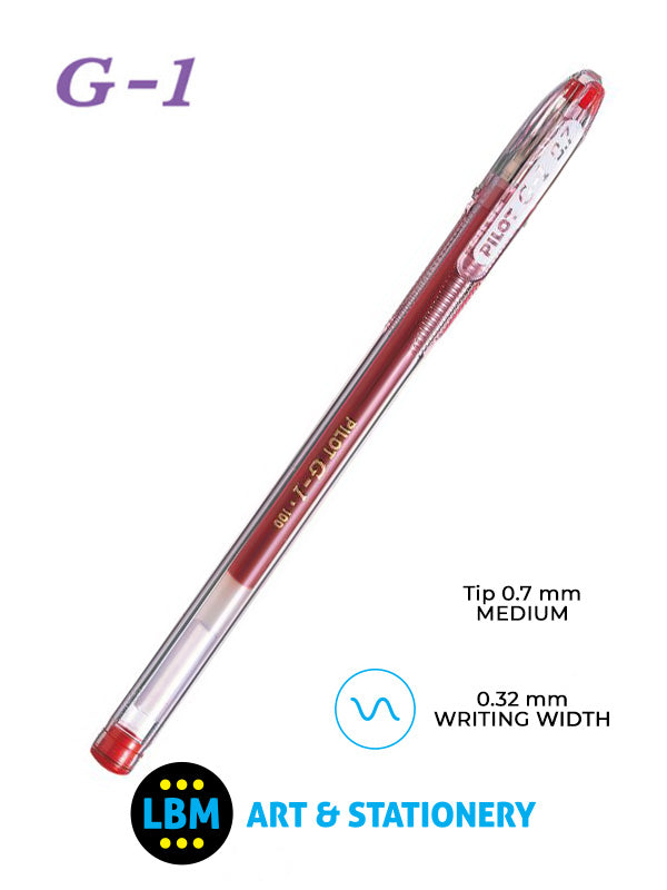 Pilot - G-107 Gel Ink Rollerball Pen - Choose Colour - BL-G1-7 - LBM Art & Stationery Store