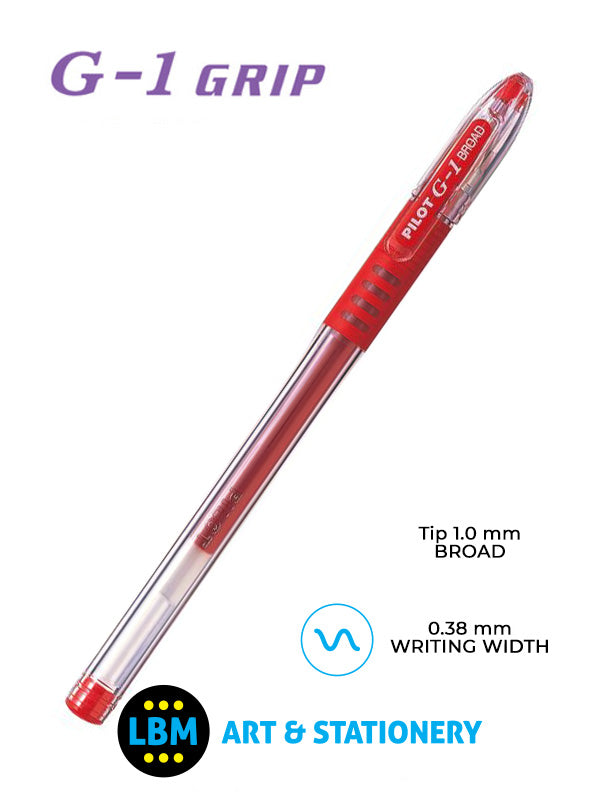 Pilot - G-110 Grip Gel Ink Rollerball Pen - Choose Colour - BLGP-G1-10 - LBM Art & Stationery Store