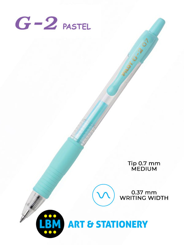 Pilot - G-207 Pastel Retractable Rollerball Pen - Choose Colour - BL-G2-7 - LBM Art & Stationery Store