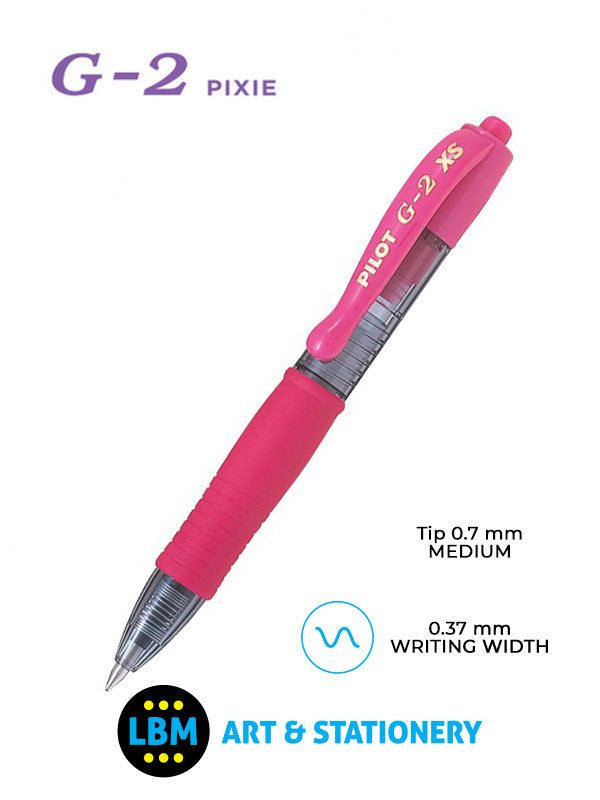Pilot - G-207 Pixie Retractable Rollerball Pen - Choose Colour - BL-G2-XS7 - LBM Art & Stationery Store