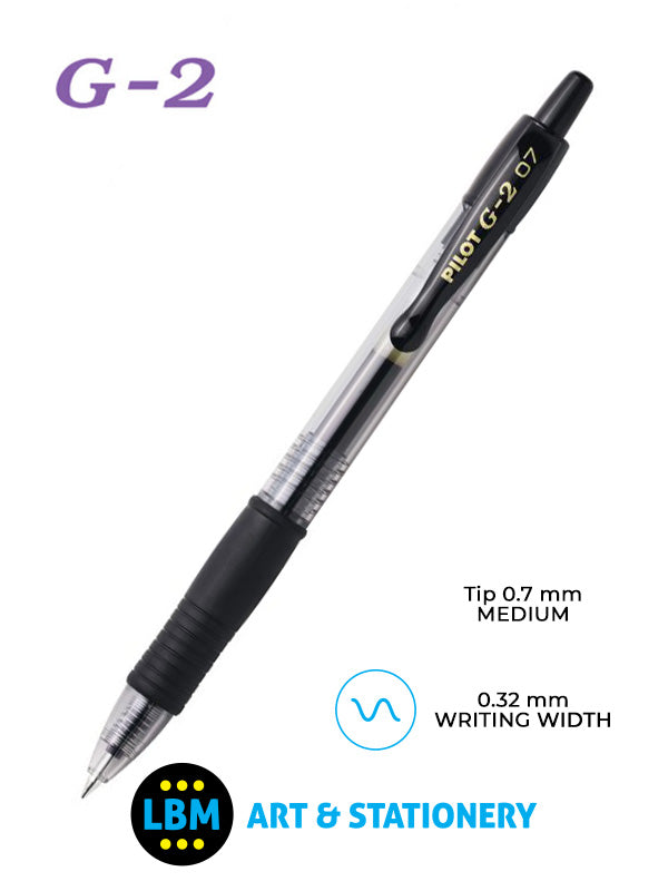 Pilot - G-207 Retractable Rollerball Pen - Choose Colour - BL-G2-7 - LBM Art & Stationery Store