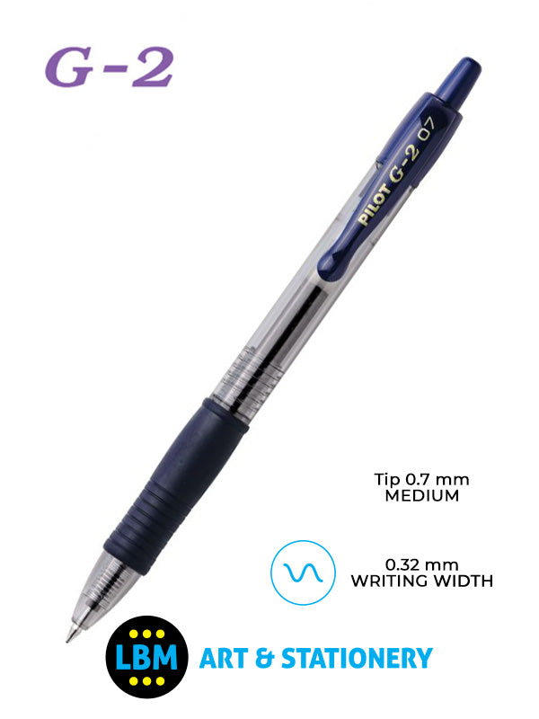 Pilot - G-207 Retractable Rollerball Pen - Choose Colour - BL-G2-7 - LBM Art & Stationery Store