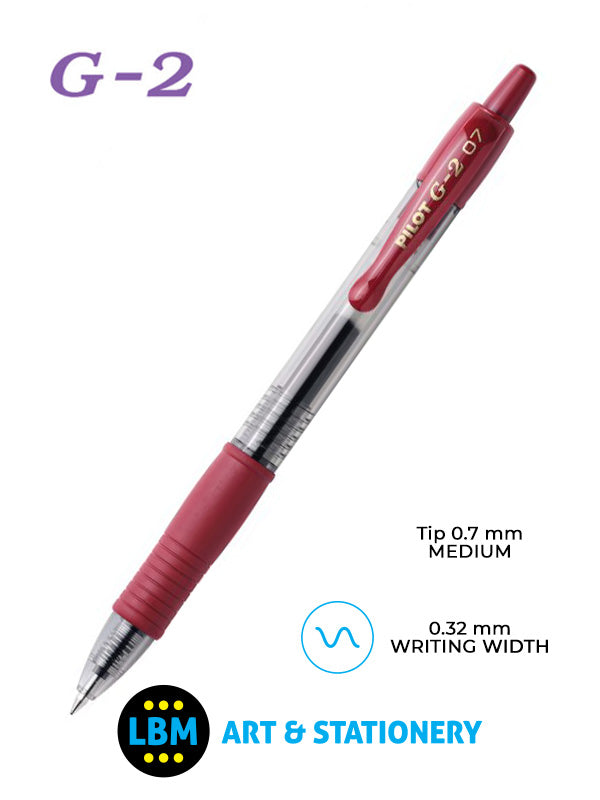 Pilot - G-207 Retractable Rollerball Pen - Choose Colour - BL-G2-7 - LBM Art & Stationery Store