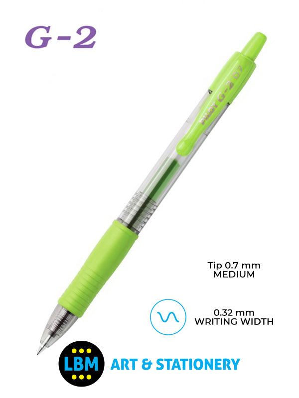 Pilot - G-207 Retractable Rollerball Pen - Choose Colour - BL-G2-7 - LBM Art & Stationery Store