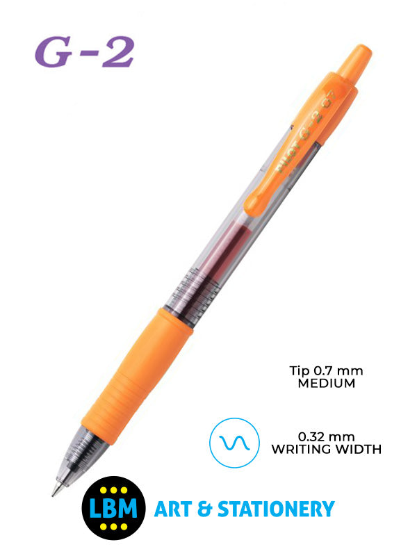 Pilot - G-207 Retractable Rollerball Pen - Choose Colour - BL-G2-7 - LBM Art & Stationery Store