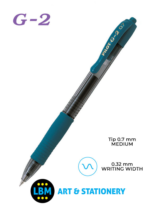 Pilot - G-207 Retractable Rollerball Pen - Choose Colour - BL-G2-7 - LBM Art & Stationery Store