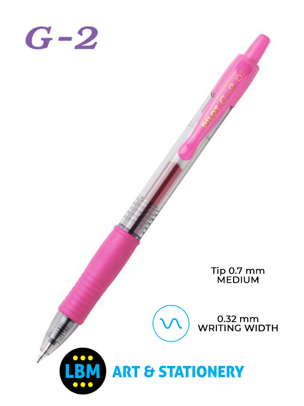 Pilot - G-207 Retractable Rollerball Pen - Choose Colour - BL-G2-7 - LBM Art & Stationery Store