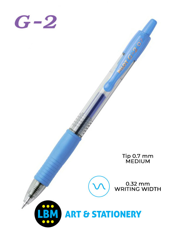 Pilot - G-207 Retractable Rollerball Pen - Choose Colour - BL-G2-7 - LBM Art & Stationery Store
