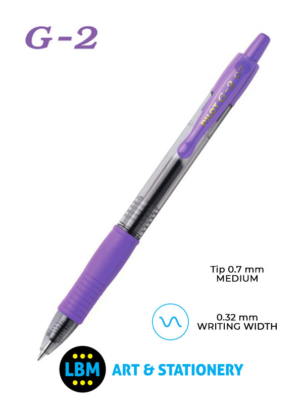 Pilot - G-207 Retractable Rollerball Pen - Choose Colour - BL-G2-7 - LBM Art & Stationery Store