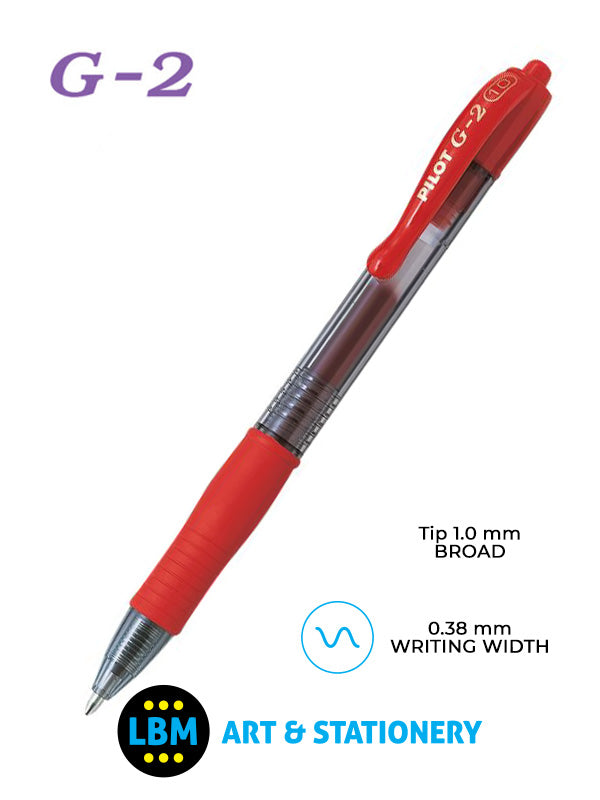 Pilot - G-210 Retractable Rollerball Pen - Choose Colour - BL-G2-10 - LBM Art & Stationery Store