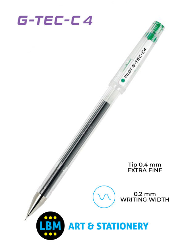 Pilot - G-Tec-C4 Microball Rollerball Pen - Choose Colour - BL-GC4 - LBM Art & Stationery Store