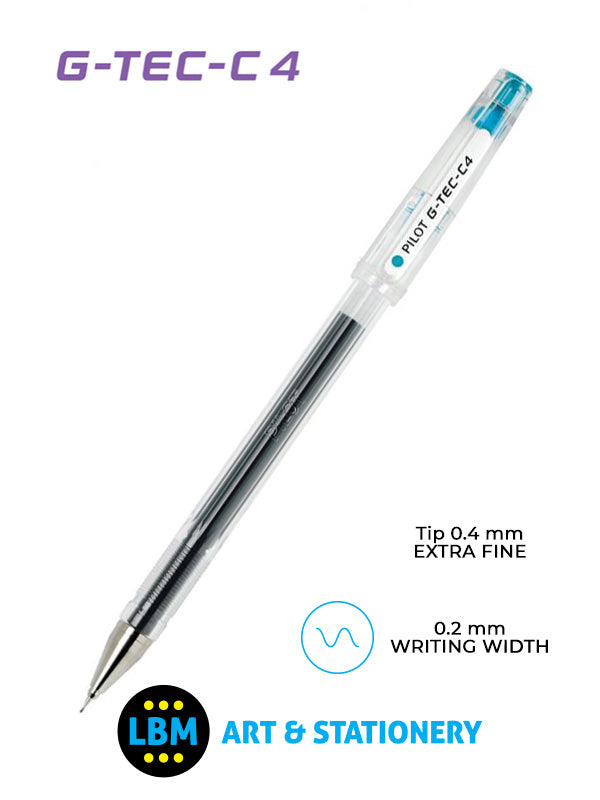 Pilot - G-Tec-C4 Microball Rollerball Pen - Choose Colour - BL-GC4 - LBM Art & Stationery Store