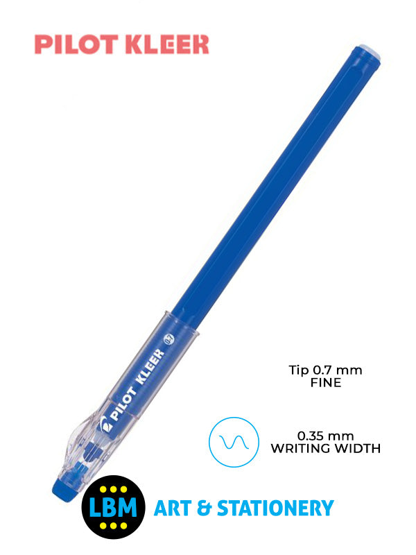 Pilot - KLEER Erasable Ballpoint Pen - Choose Colour - BL-LFP7 - LBM Art & Stationery Store