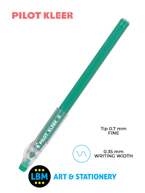 Pilot - KLEER Erasable Ballpoint Pen - Choose Colour - BL-LFP7 - LBM Art & Stationery Store