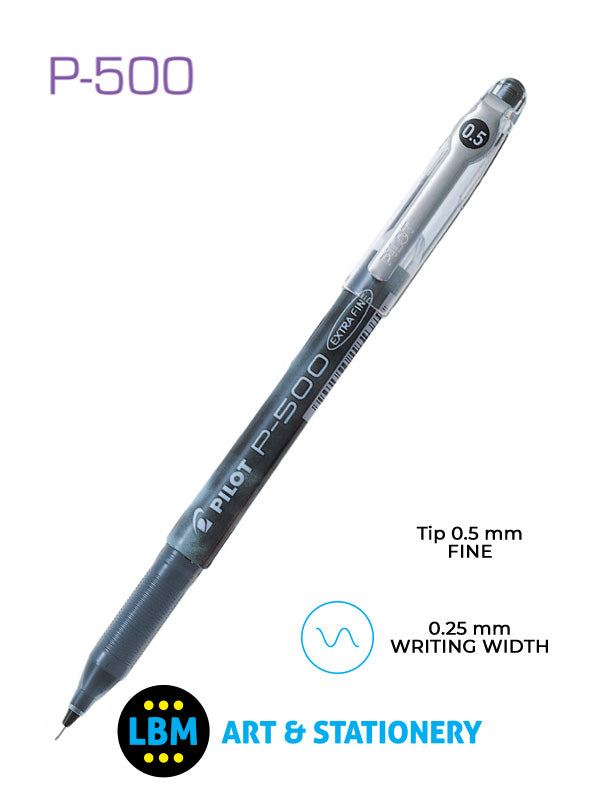 Pilot - P-500 Needlepoint Gel Ink Rollerball Pen - Choose Colour - BL-P50 - LBM Art & Stationery Store